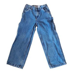 Old Navy Painters Pants Boys Size 10 Adjustable Waist Medium Blue Jeans